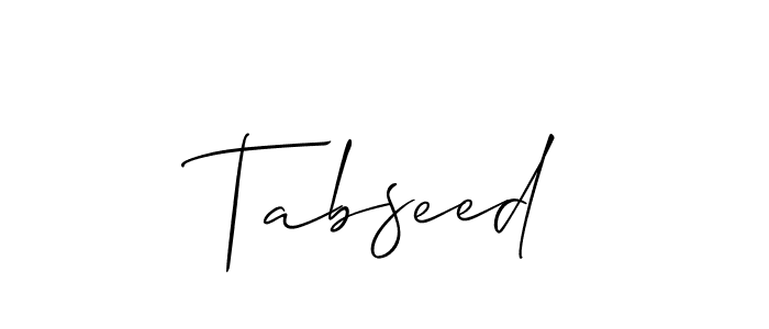 Tabseed stylish signature style. Best Handwritten Sign (Allison_Script) for my name. Handwritten Signature Collection Ideas for my name Tabseed. Tabseed signature style 2 images and pictures png
