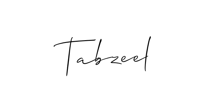 Also You can easily find your signature by using the search form. We will create Tabzeel name handwritten signature images for you free of cost using Allison_Script sign style. Tabzeel signature style 2 images and pictures png