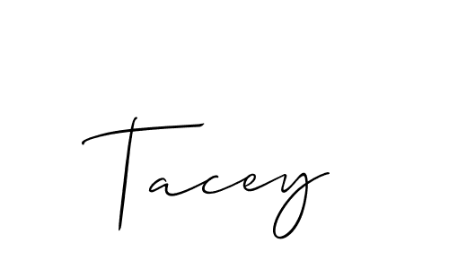 How to make Tacey signature? Allison_Script is a professional autograph style. Create handwritten signature for Tacey name. Tacey signature style 2 images and pictures png