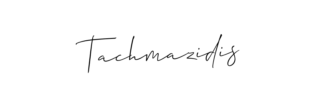 Also You can easily find your signature by using the search form. We will create Tachmazidis name handwritten signature images for you free of cost using Allison_Script sign style. Tachmazidis signature style 2 images and pictures png