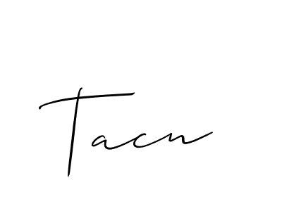 Also we have Tacn name is the best signature style. Create professional handwritten signature collection using Allison_Script autograph style. Tacn signature style 2 images and pictures png