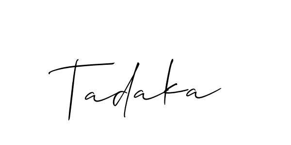 Check out images of Autograph of Tadaka name. Actor Tadaka Signature Style. Allison_Script is a professional sign style online. Tadaka signature style 2 images and pictures png