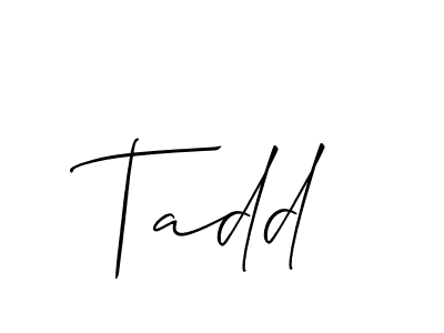 Best and Professional Signature Style for Tadd. Allison_Script Best Signature Style Collection. Tadd signature style 2 images and pictures png