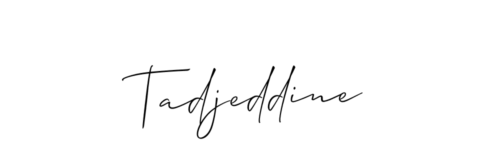 How to Draw Tadjeddine signature style? Allison_Script is a latest design signature styles for name Tadjeddine. Tadjeddine signature style 2 images and pictures png