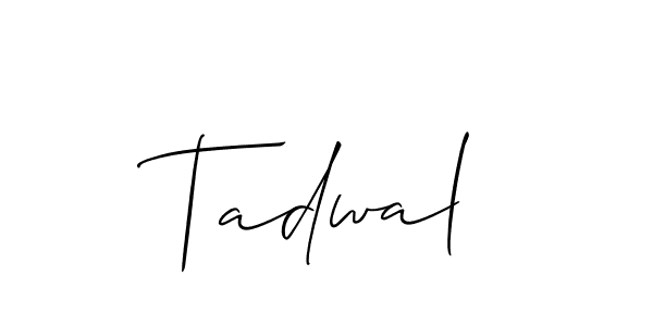 if you are searching for the best signature style for your name Tadwal. so please give up your signature search. here we have designed multiple signature styles  using Allison_Script. Tadwal signature style 2 images and pictures png