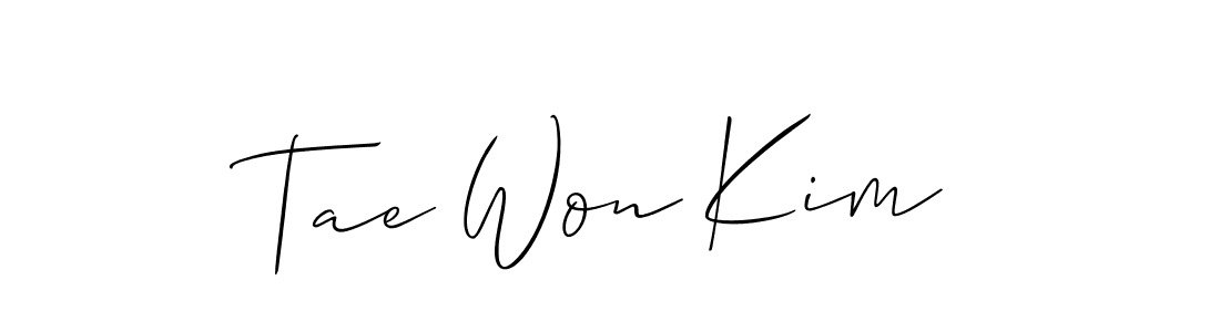 How to Draw Tae Won Kim signature style? Allison_Script is a latest design signature styles for name Tae Won Kim. Tae Won Kim signature style 2 images and pictures png