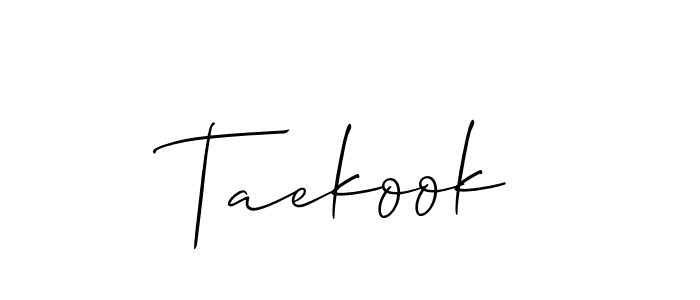 Also we have Taekook name is the best signature style. Create professional handwritten signature collection using Allison_Script autograph style. Taekook signature style 2 images and pictures png