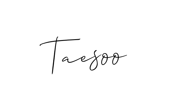 Similarly Allison_Script is the best handwritten signature design. Signature creator online .You can use it as an online autograph creator for name Taesoo. Taesoo signature style 2 images and pictures png