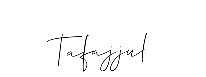 Design your own signature with our free online signature maker. With this signature software, you can create a handwritten (Allison_Script) signature for name Tafajjul. Tafajjul signature style 2 images and pictures png