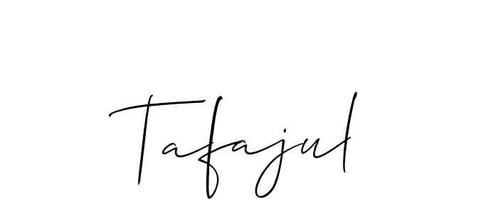 Create a beautiful signature design for name Tafajul. With this signature (Allison_Script) fonts, you can make a handwritten signature for free. Tafajul signature style 2 images and pictures png