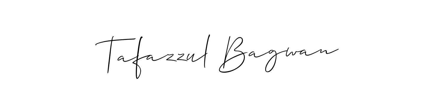 Also we have Tafazzul Bagwan name is the best signature style. Create professional handwritten signature collection using Allison_Script autograph style. Tafazzul Bagwan signature style 2 images and pictures png