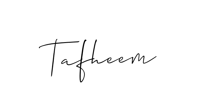 Also You can easily find your signature by using the search form. We will create Tafheem name handwritten signature images for you free of cost using Allison_Script sign style. Tafheem signature style 2 images and pictures png