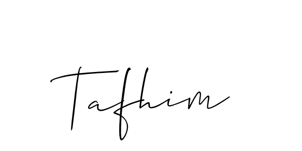 You should practise on your own different ways (Allison_Script) to write your name (Tafhim) in signature. don't let someone else do it for you. Tafhim signature style 2 images and pictures png