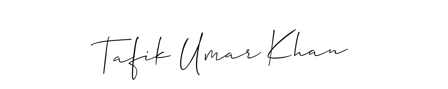 if you are searching for the best signature style for your name Tafik Umar Khan. so please give up your signature search. here we have designed multiple signature styles  using Allison_Script. Tafik Umar Khan signature style 2 images and pictures png