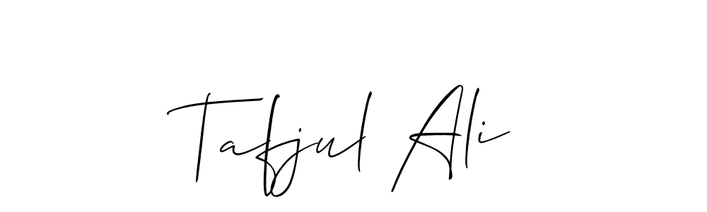 How to Draw Tafjul Ali signature style? Allison_Script is a latest design signature styles for name Tafjul Ali. Tafjul Ali signature style 2 images and pictures png