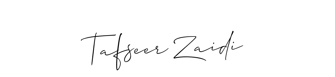 Best and Professional Signature Style for Tafseer Zaidi. Allison_Script Best Signature Style Collection. Tafseer Zaidi signature style 2 images and pictures png