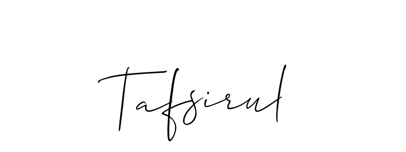 Make a beautiful signature design for name Tafsirul. Use this online signature maker to create a handwritten signature for free. Tafsirul signature style 2 images and pictures png