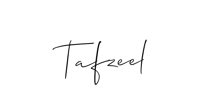 if you are searching for the best signature style for your name Tafzeel. so please give up your signature search. here we have designed multiple signature styles  using Allison_Script. Tafzeel signature style 2 images and pictures png