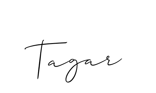 Allison_Script is a professional signature style that is perfect for those who want to add a touch of class to their signature. It is also a great choice for those who want to make their signature more unique. Get Tagar name to fancy signature for free. Tagar signature style 2 images and pictures png