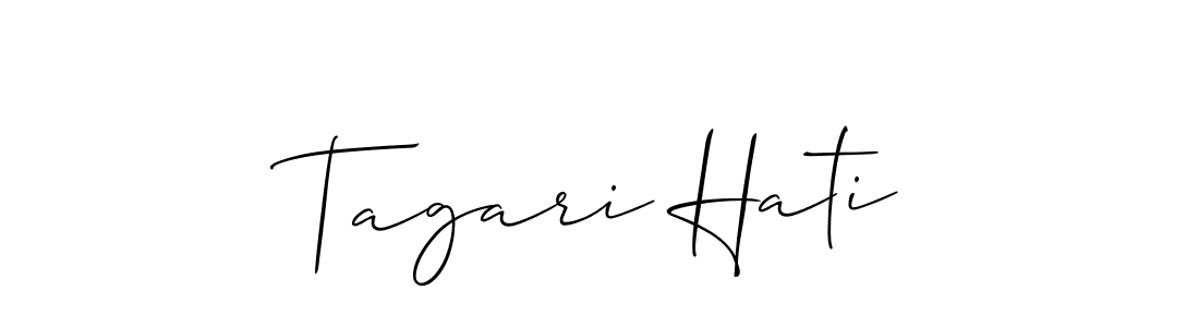 This is the best signature style for the Tagari Hati name. Also you like these signature font (Allison_Script). Mix name signature. Tagari Hati signature style 2 images and pictures png