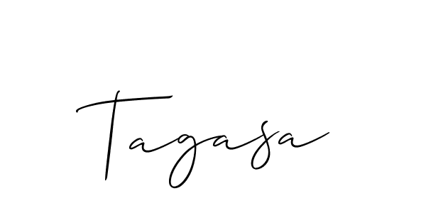 How to Draw Tagasa signature style? Allison_Script is a latest design signature styles for name Tagasa. Tagasa signature style 2 images and pictures png