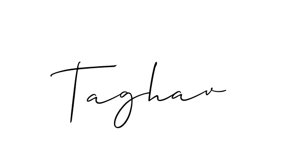 Make a beautiful signature design for name Taghav. With this signature (Allison_Script) style, you can create a handwritten signature for free. Taghav signature style 2 images and pictures png