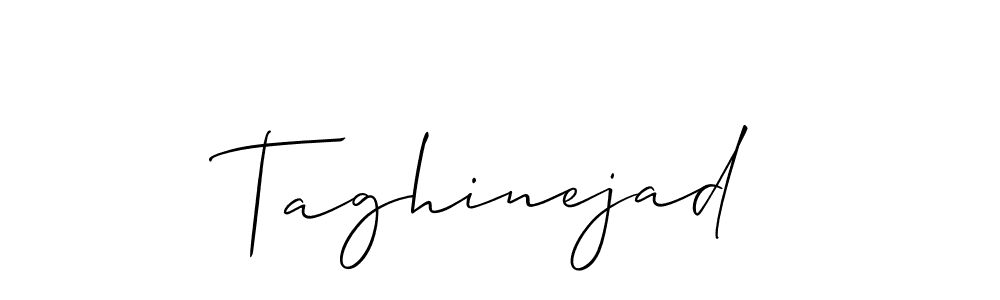 Also You can easily find your signature by using the search form. We will create Taghinejad name handwritten signature images for you free of cost using Allison_Script sign style. Taghinejad signature style 2 images and pictures png