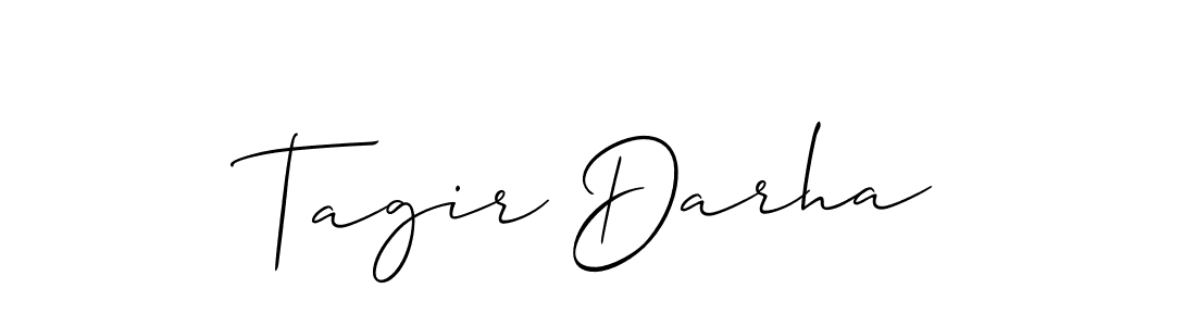 Design your own signature with our free online signature maker. With this signature software, you can create a handwritten (Allison_Script) signature for name Tagir Darha. Tagir Darha signature style 2 images and pictures png