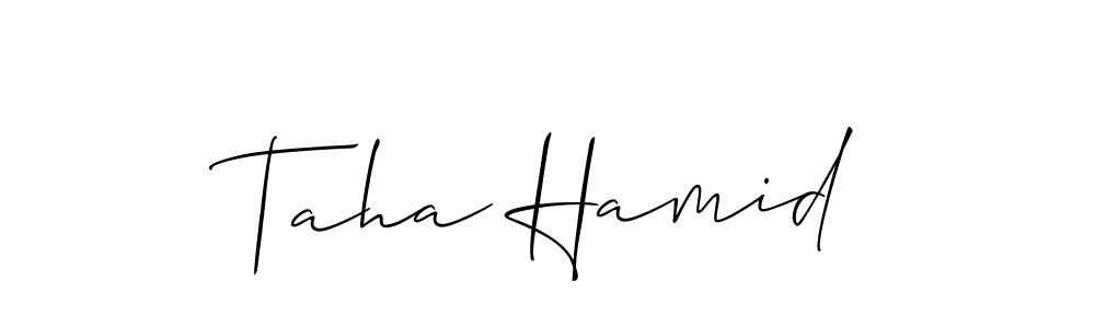Make a beautiful signature design for name Taha Hamid. Use this online signature maker to create a handwritten signature for free. Taha Hamid signature style 2 images and pictures png
