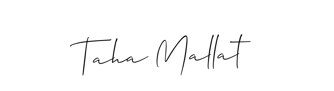 Check out images of Autograph of Taha Mallat name. Actor Taha Mallat Signature Style. Allison_Script is a professional sign style online. Taha Mallat signature style 2 images and pictures png