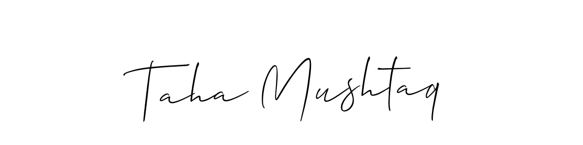 Make a beautiful signature design for name Taha Mushtaq. Use this online signature maker to create a handwritten signature for free. Taha Mushtaq signature style 2 images and pictures png