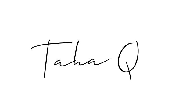 How to Draw Taha Q signature style? Allison_Script is a latest design signature styles for name Taha Q. Taha Q signature style 2 images and pictures png