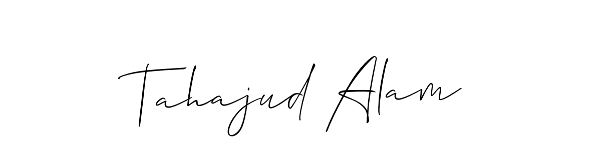 Make a beautiful signature design for name Tahajud Alam. With this signature (Allison_Script) style, you can create a handwritten signature for free. Tahajud Alam signature style 2 images and pictures png