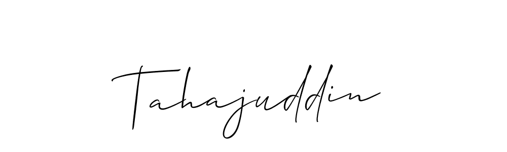 Once you've used our free online signature maker to create your best signature Allison_Script style, it's time to enjoy all of the benefits that Tahajuddin name signing documents. Tahajuddin signature style 2 images and pictures png