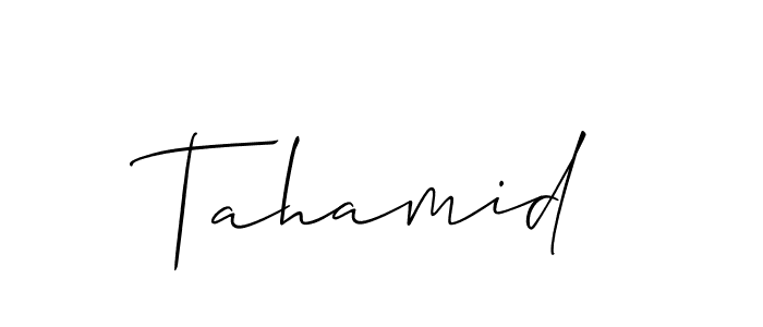 You should practise on your own different ways (Allison_Script) to write your name (Tahamid) in signature. don't let someone else do it for you. Tahamid signature style 2 images and pictures png