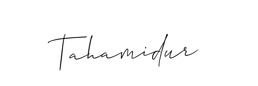 Tahamidur stylish signature style. Best Handwritten Sign (Allison_Script) for my name. Handwritten Signature Collection Ideas for my name Tahamidur. Tahamidur signature style 2 images and pictures png