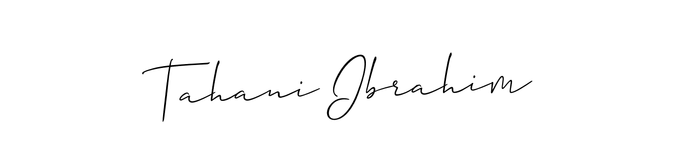 Make a beautiful signature design for name Tahani Ibrahim. Use this online signature maker to create a handwritten signature for free. Tahani Ibrahim signature style 2 images and pictures png