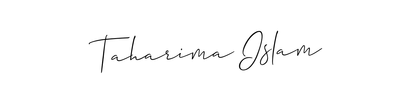 Make a beautiful signature design for name Taharima Islam. Use this online signature maker to create a handwritten signature for free. Taharima Islam signature style 2 images and pictures png