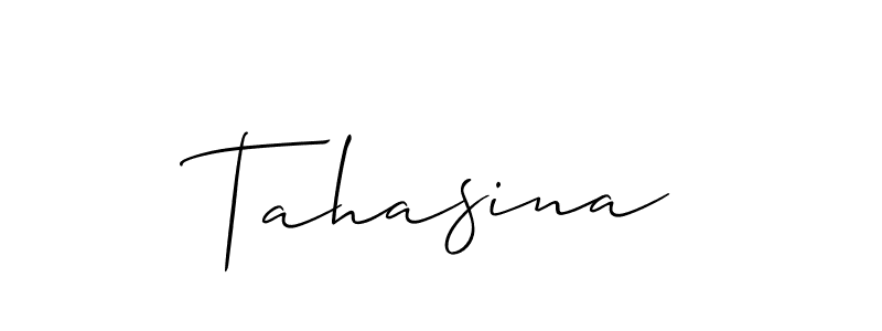 Once you've used our free online signature maker to create your best signature Allison_Script style, it's time to enjoy all of the benefits that Tahasina name signing documents. Tahasina signature style 2 images and pictures png