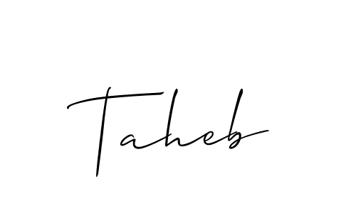 Best and Professional Signature Style for Taheb. Allison_Script Best Signature Style Collection. Taheb signature style 2 images and pictures png