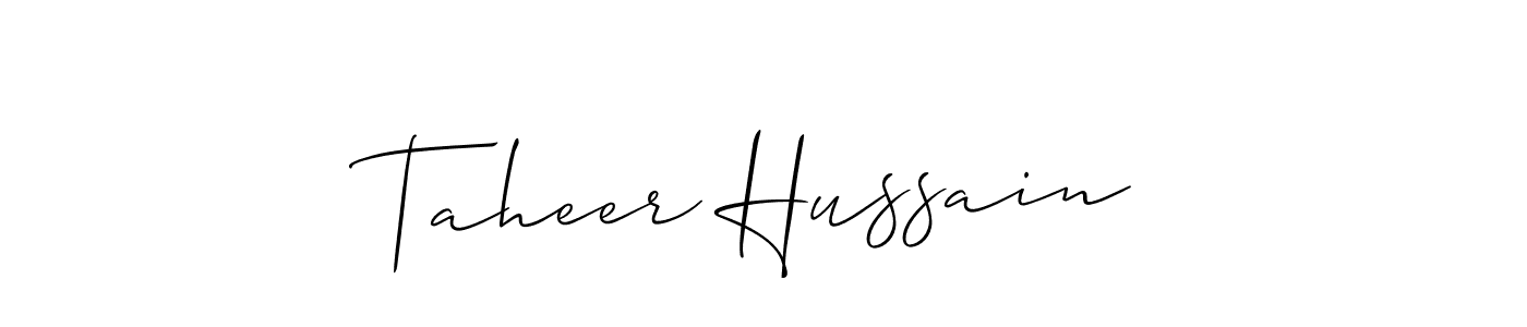 Make a beautiful signature design for name Taheer Hussain. Use this online signature maker to create a handwritten signature for free. Taheer Hussain signature style 2 images and pictures png