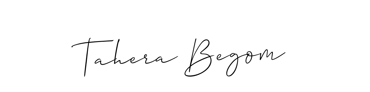 Similarly Allison_Script is the best handwritten signature design. Signature creator online .You can use it as an online autograph creator for name Tahera Begom. Tahera Begom signature style 2 images and pictures png