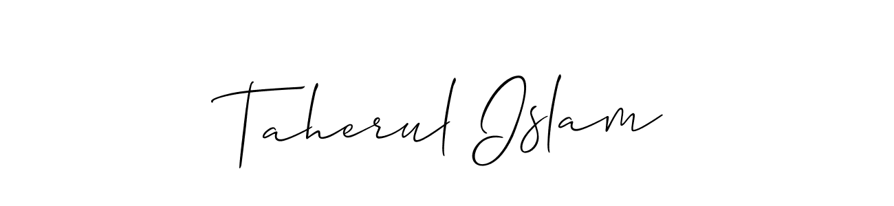 It looks lik you need a new signature style for name Taherul Islam. Design unique handwritten (Allison_Script) signature with our free signature maker in just a few clicks. Taherul Islam signature style 2 images and pictures png