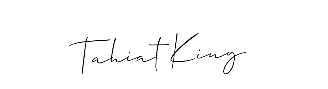 This is the best signature style for the Tahiat King name. Also you like these signature font (Allison_Script). Mix name signature. Tahiat King signature style 2 images and pictures png