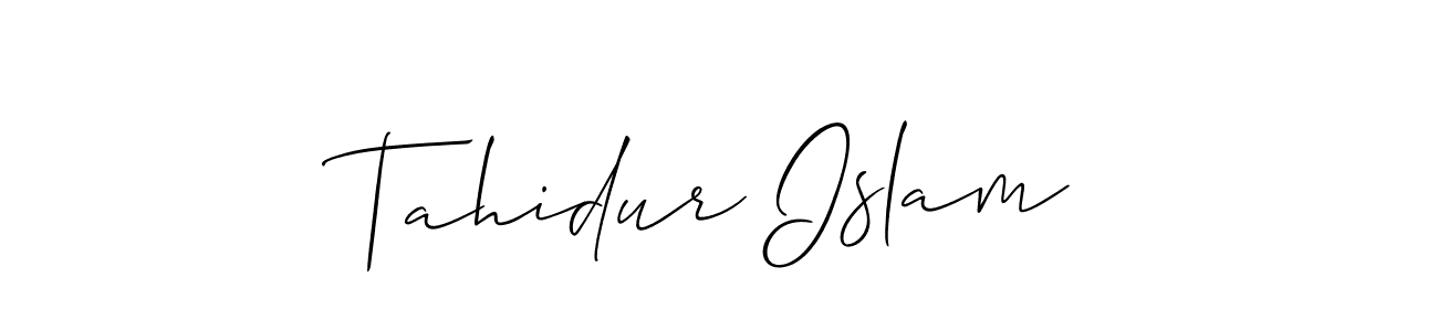 Also You can easily find your signature by using the search form. We will create Tahidur Islam name handwritten signature images for you free of cost using Allison_Script sign style. Tahidur Islam signature style 2 images and pictures png