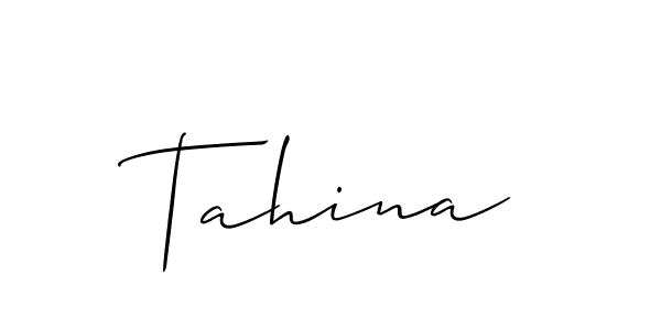 It looks lik you need a new signature style for name Tahina. Design unique handwritten (Allison_Script) signature with our free signature maker in just a few clicks. Tahina signature style 2 images and pictures png