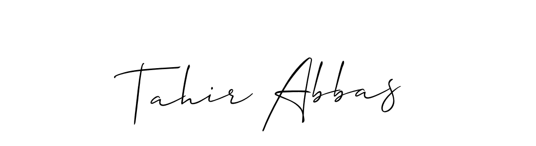 Also You can easily find your signature by using the search form. We will create Tahir Abbas name handwritten signature images for you free of cost using Allison_Script sign style. Tahir Abbas signature style 2 images and pictures png
