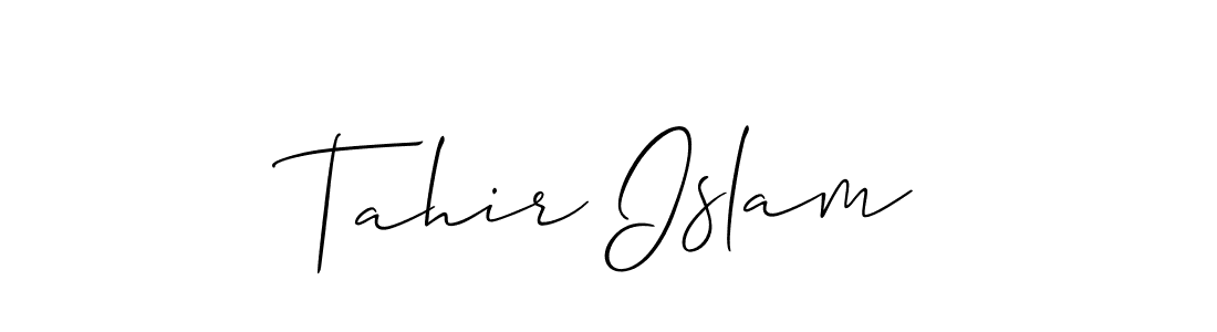 Also we have Tahir Islam name is the best signature style. Create professional handwritten signature collection using Allison_Script autograph style. Tahir Islam signature style 2 images and pictures png