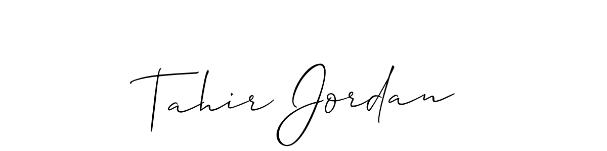 Best and Professional Signature Style for Tahir Jordan. Allison_Script Best Signature Style Collection. Tahir Jordan signature style 2 images and pictures png