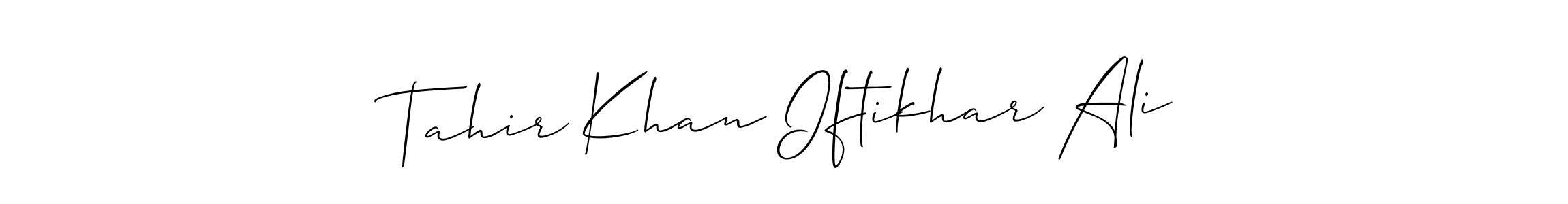 Similarly Allison_Script is the best handwritten signature design. Signature creator online .You can use it as an online autograph creator for name Tahir Khan Iftikhar Ali. Tahir Khan Iftikhar Ali signature style 2 images and pictures png